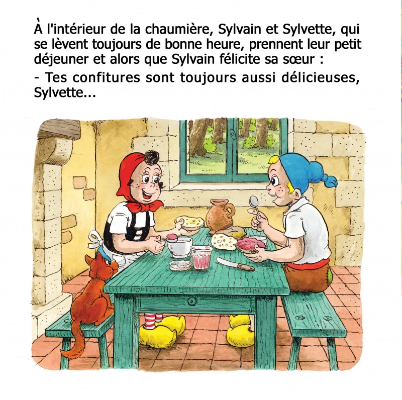 personnages de sylvain et sylvette
