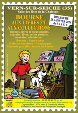 Affiche + carte postale Bourses aux livres et aux collections 29 janvier 2024 81