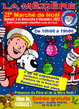 Affiche Marché de Noël La Mézière 2022 67