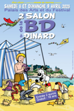 Affiche salon de la BD Dinard 3 et 4 avril 2023 70