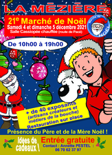 Affiche Marché de Noël La Mézière 2021 52