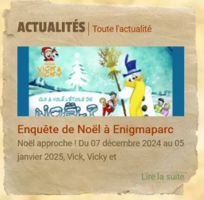Une enquête de Noël à "ENIGMAPARC" avec Vick et Vicky - janzé (35) 30